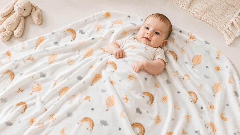 Wrap Your Baby in Comfort with Our 4-Layer Baby Blanket