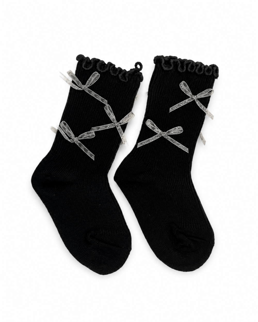 Black Bow Baby Socks