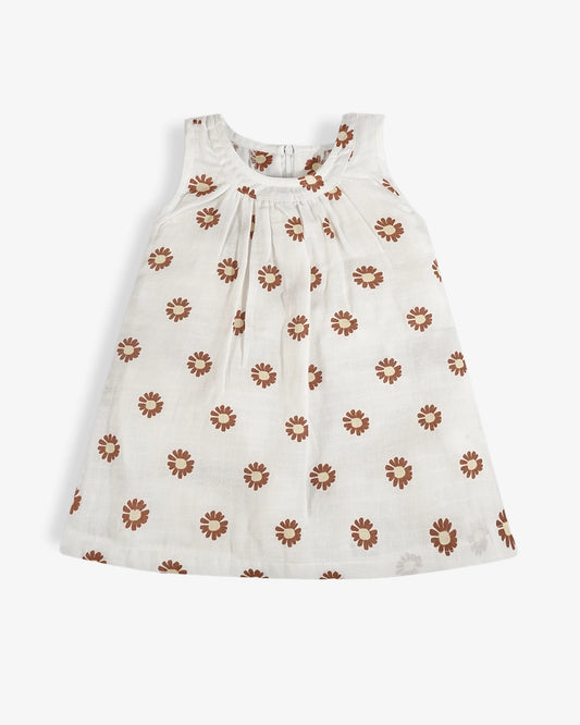 Baby Frock-Zipper Floral