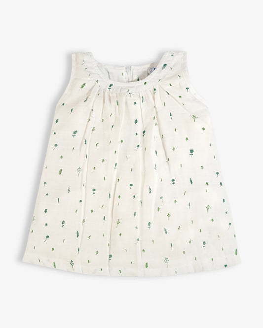 Baby Frock-Zipper Leaf Foliage