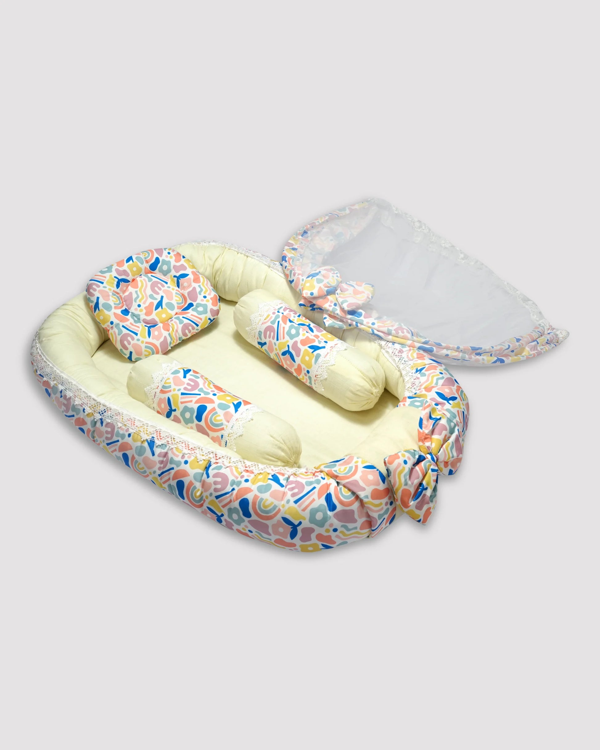 Baby Nest Bed Floral Doodle