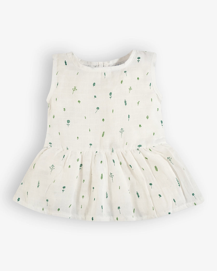 Baby Frock-Button Leaf Foliage