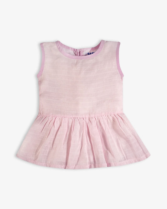 Baby Frock-Button Pink