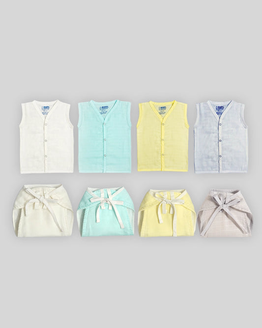 Classic Colours Jablas and Nappies Combo Pack of 4