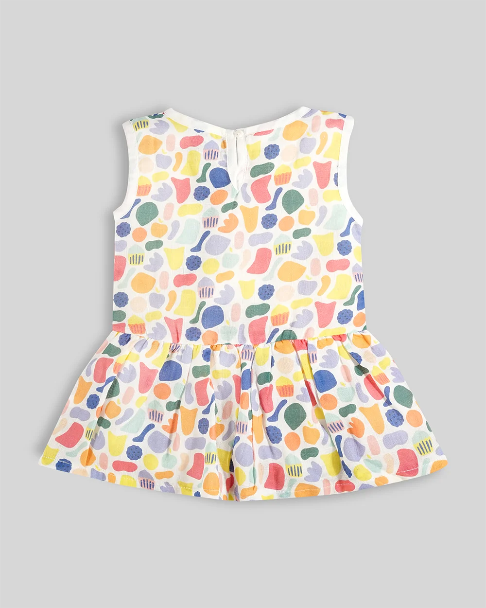 Baby Frock-Button Abstract