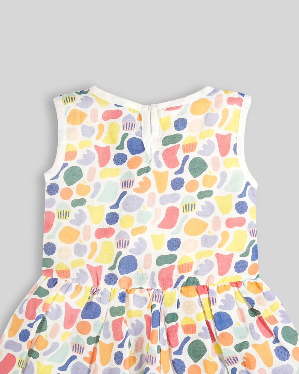 Baby Frock-Button Abstract