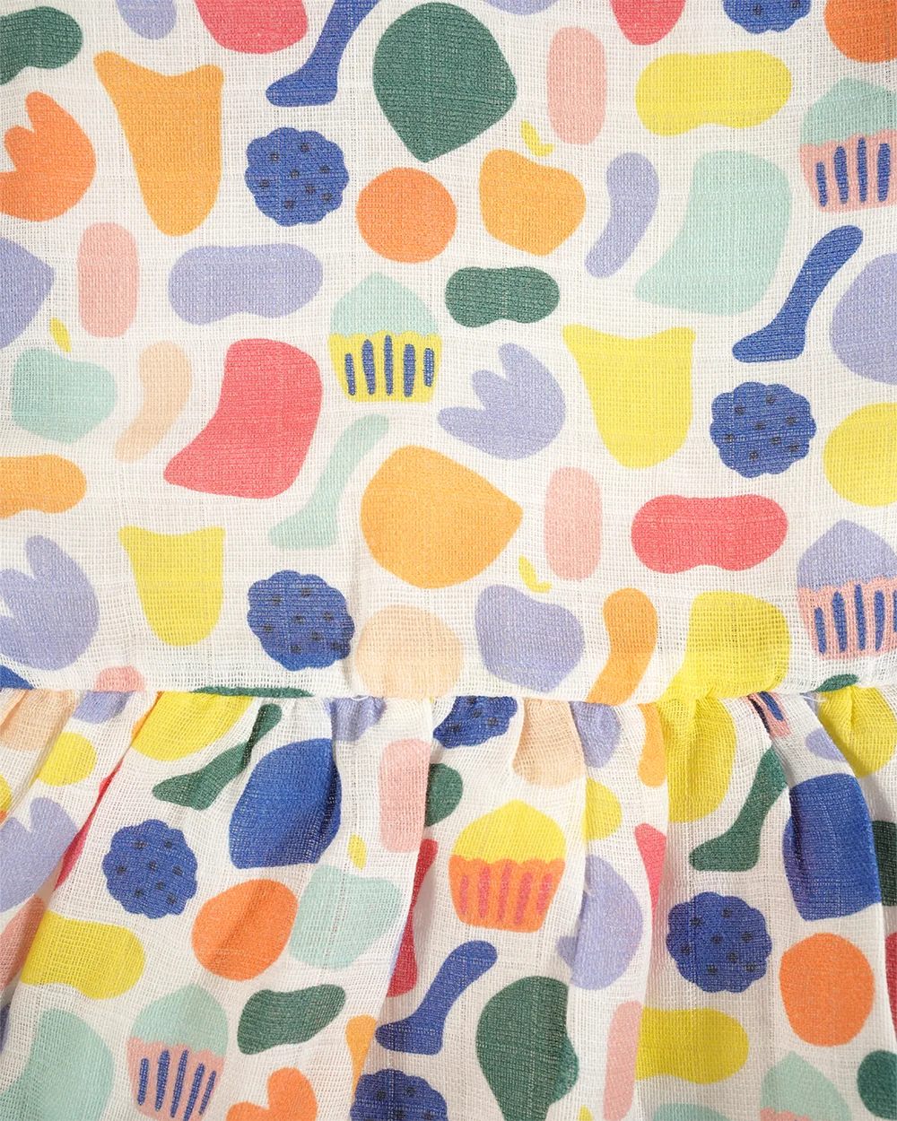 Baby Frock-Button Abstract