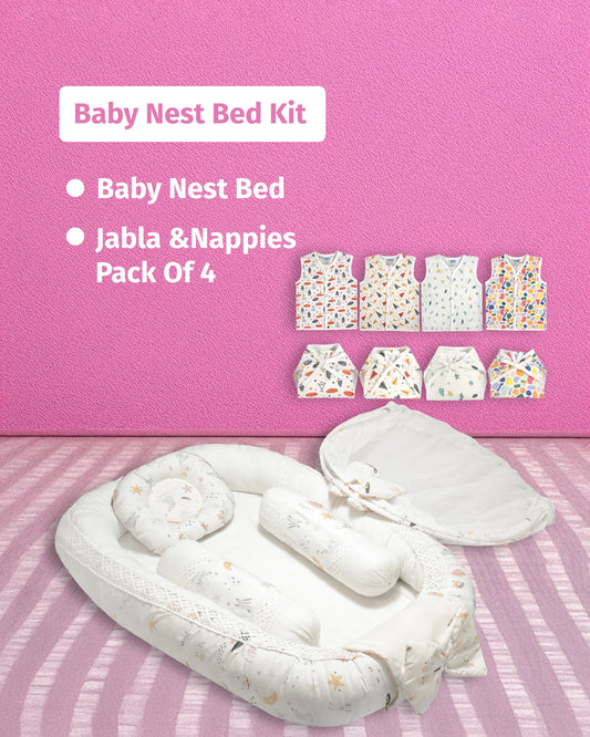 Baby Nest Bed Kit Dreamy Night White
