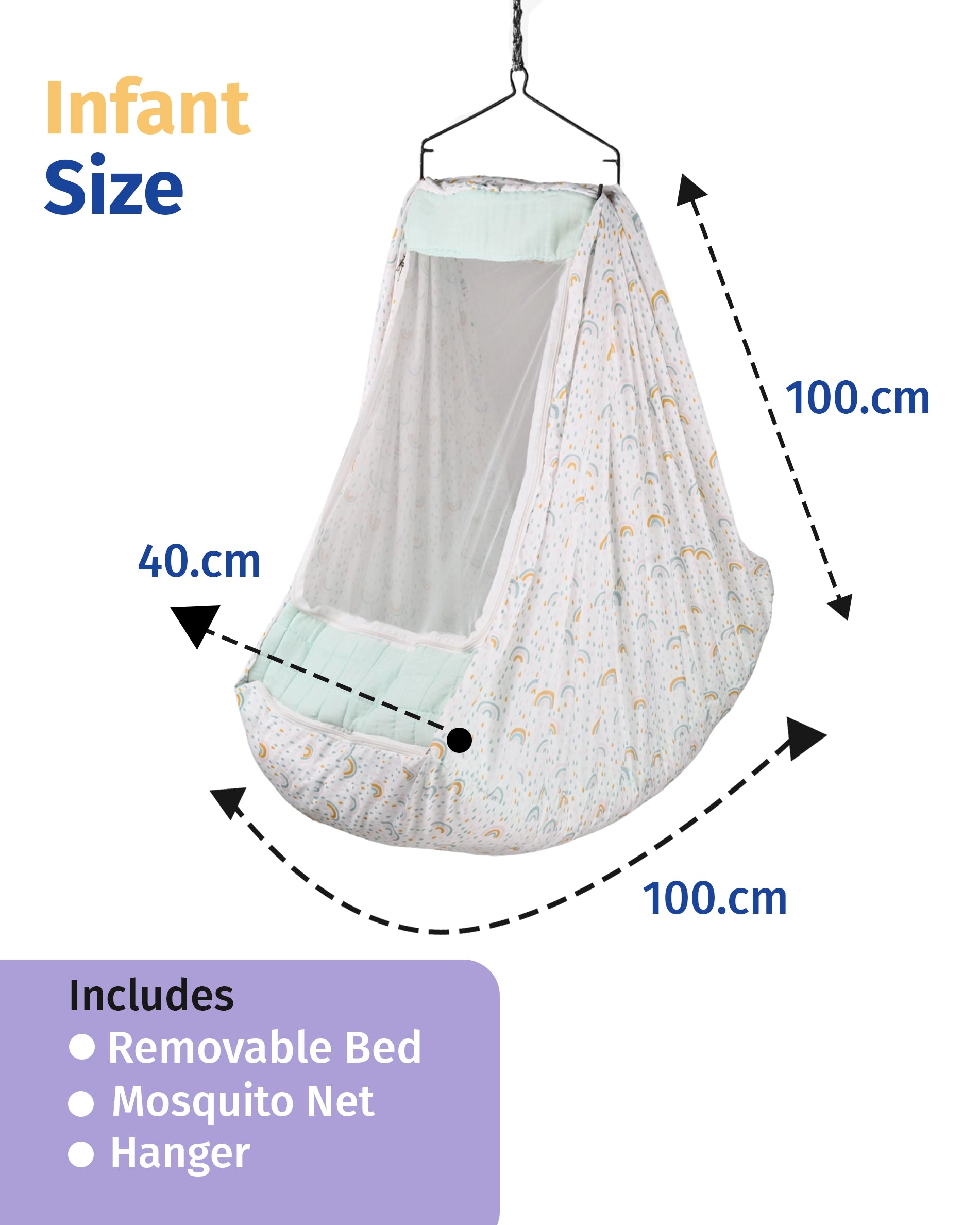 Baby Cradle Bed Dew Drops