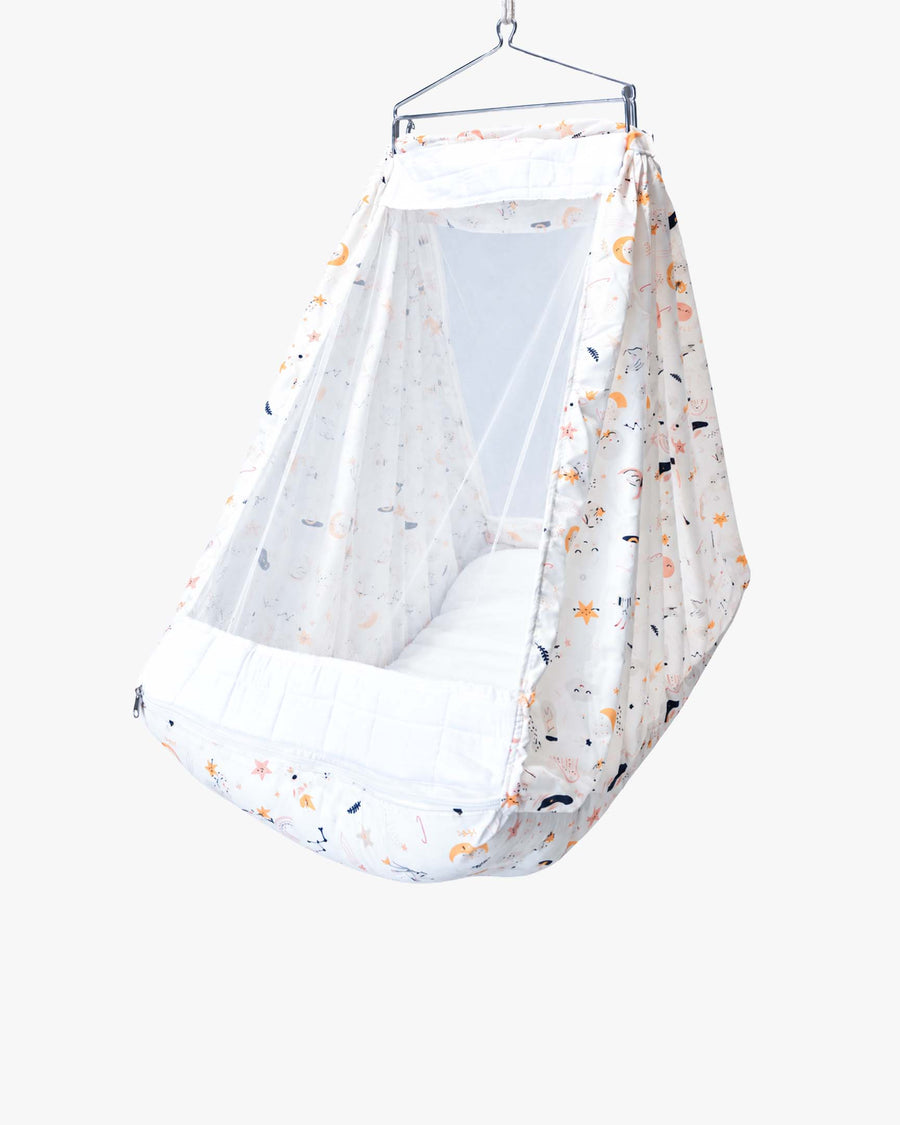 Baby Cradle Bed Dreamy Night White
