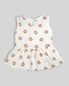 Baby Frock-Button Floral