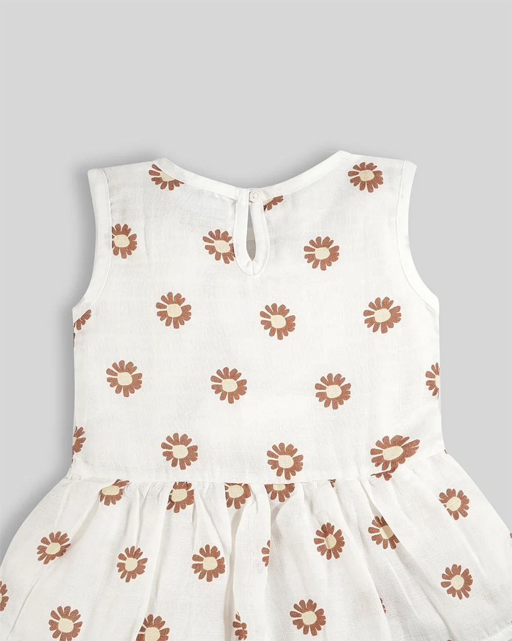 Baby Frock-Button Floral