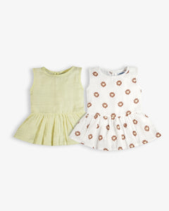 Little Button Frocks Combo Pack of 2