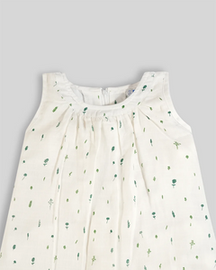 Baby Frock-Zipper Leaf Foliage
