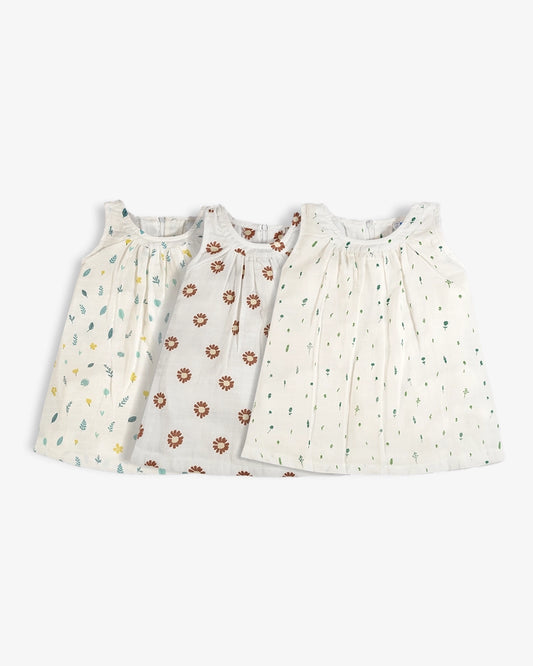 Minimalist Zip Frocks Combo Pack of 3