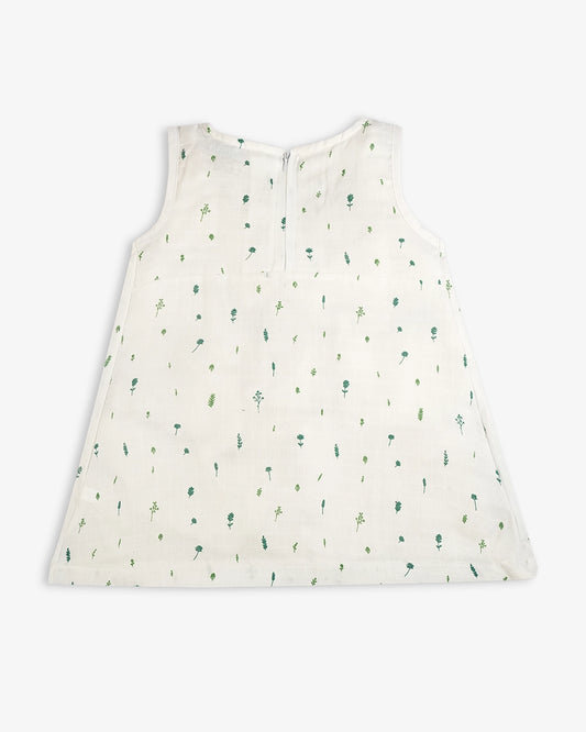 Baby Frock-Zipper Leaf Foliage