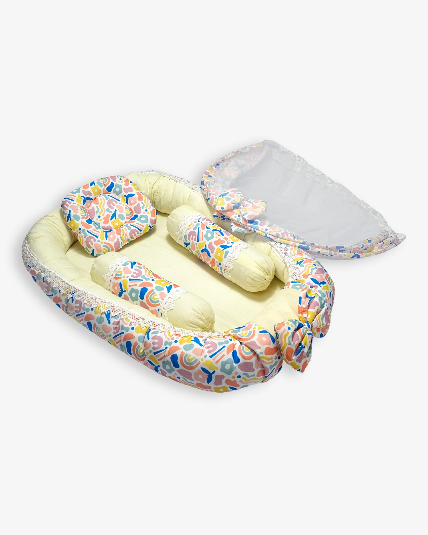 Baby Nest Bed Floral Doodle
