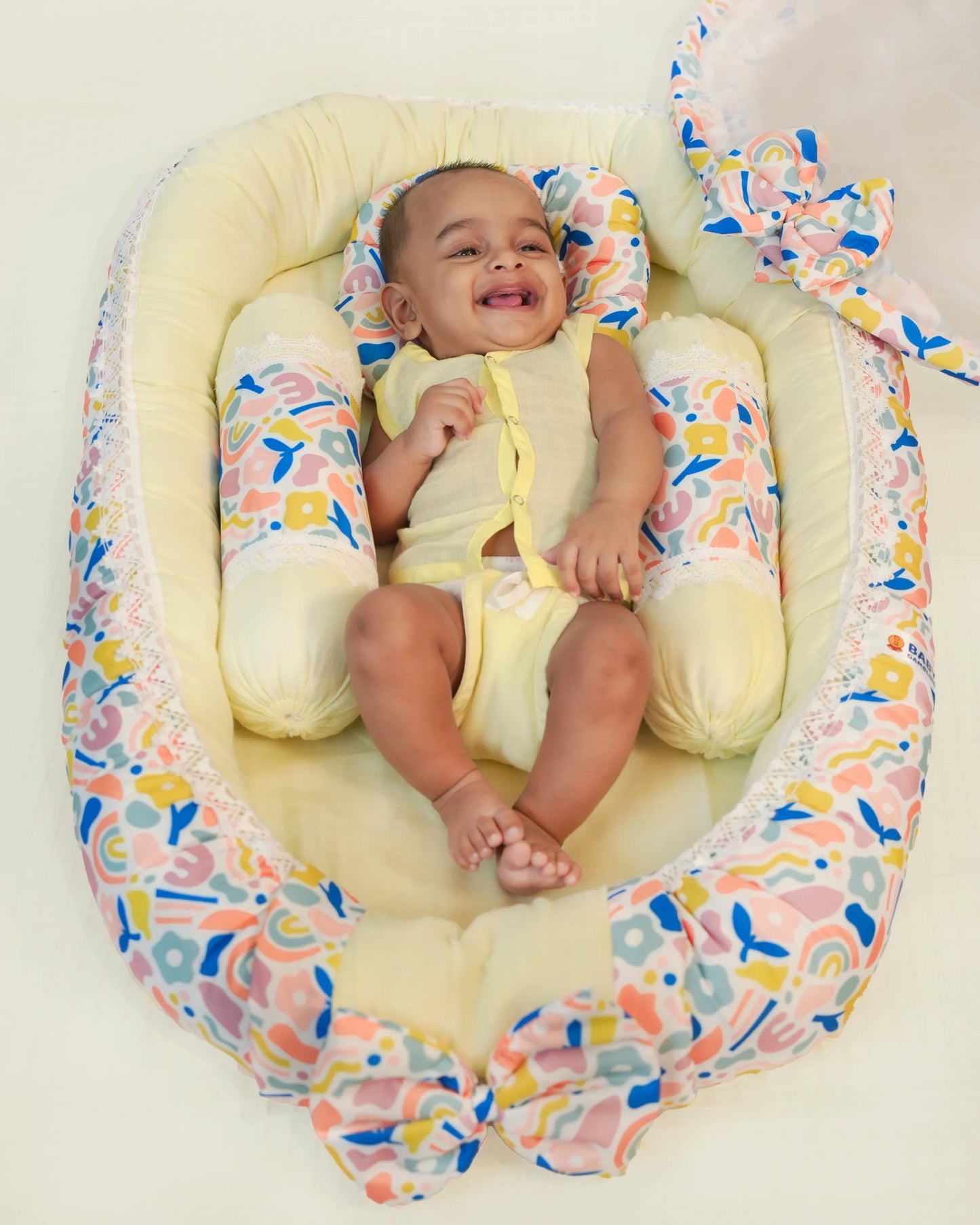 Baby Nest Bed Floral Doodle
