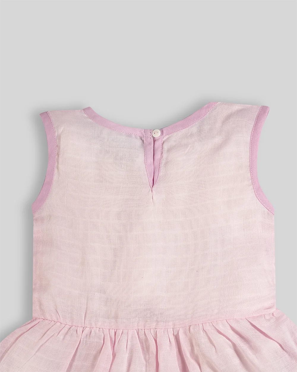 Baby Frock-Button Pink