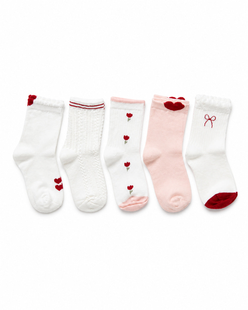 Soft Pastel Baby Girl Socks –  Pack of 5