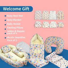 Welcome Gift Floral Doodle