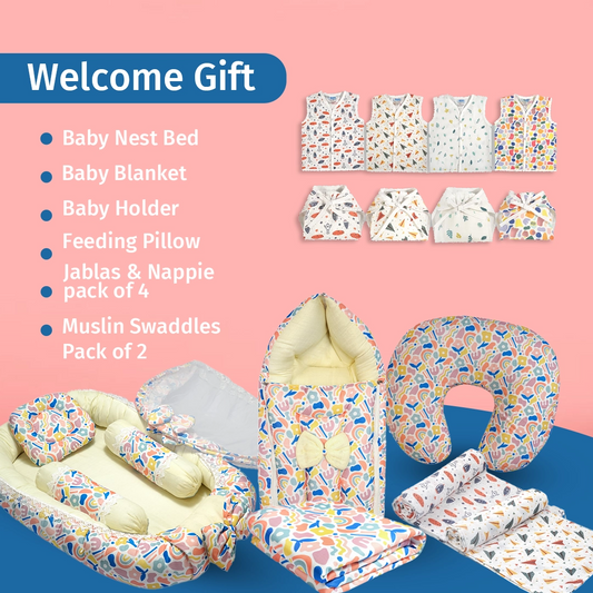 Welcome Gift Floral Doodle