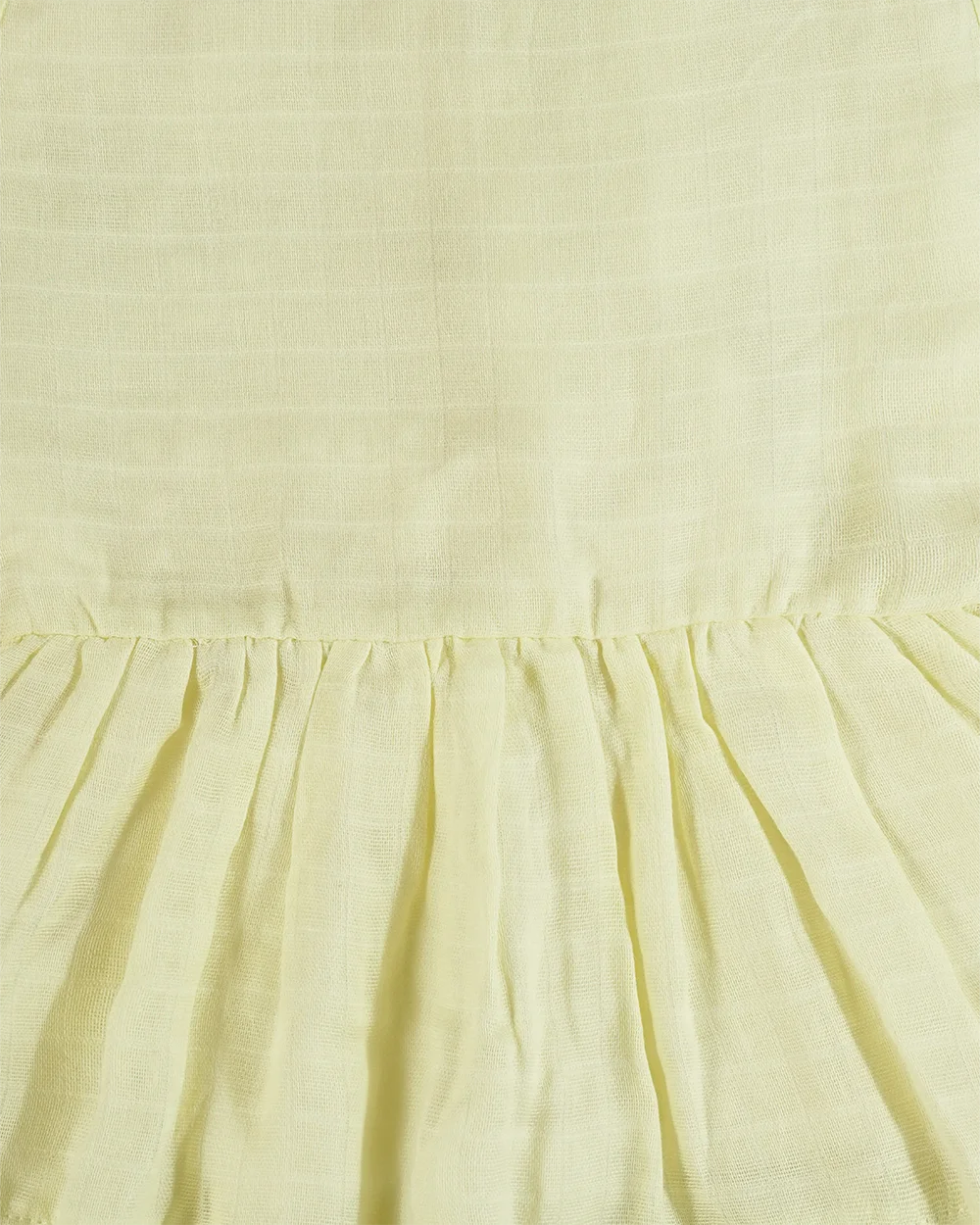 Baby Frock-Button Yellow