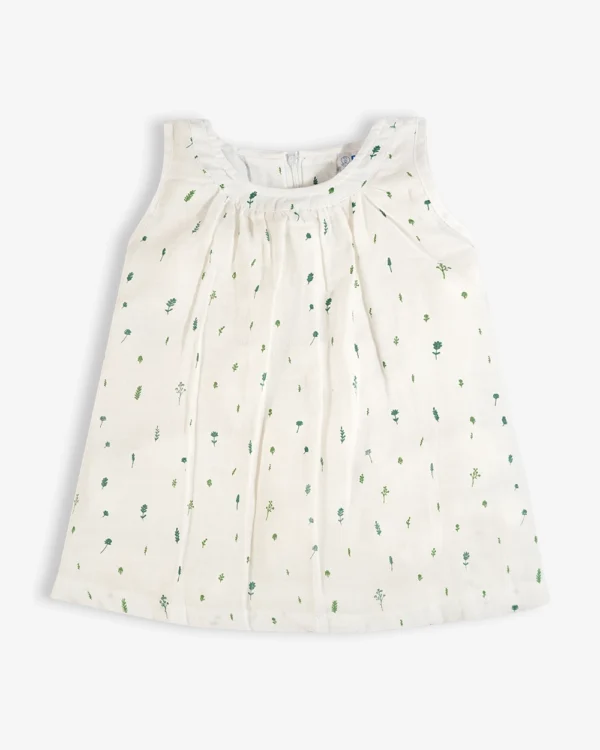 Baby Frock-Zipper Leaf Foliage