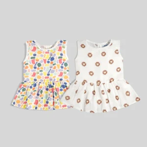 Dreamy Dots Button Frock Combos Pack of 2