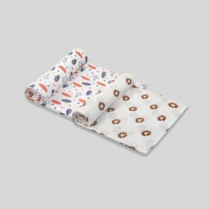 Floral X Swaddles Combo Pack of 2