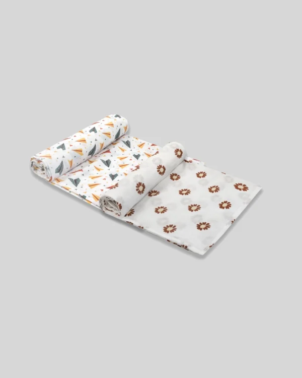 Charming Prints Swaddles Combo Pack of 2