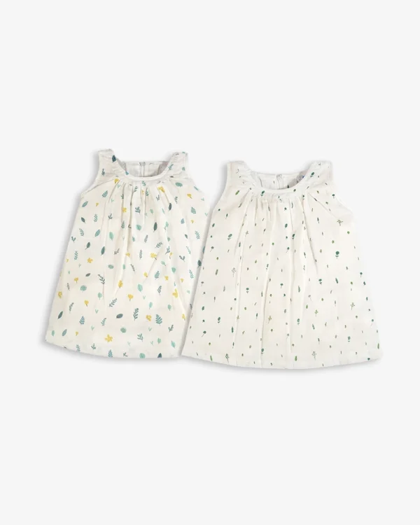 Soft Zip Frocks Combo Pack of 2