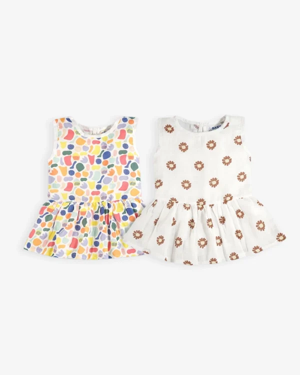 Dreamy Dots Button Frock Combos Pack of 2