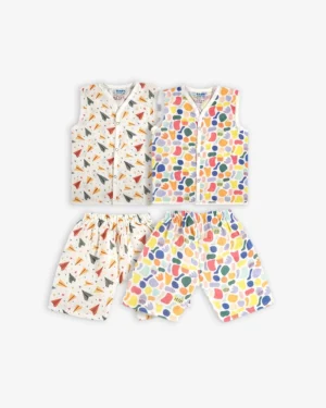 Colour Pop Jablas and Shorts Combo Pack of 2