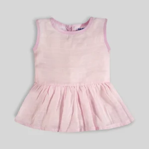 Baby Frock-Button Pink