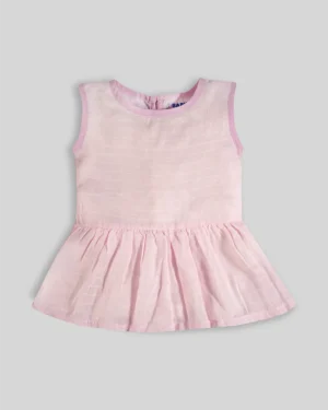 Baby Frock-Button Pink