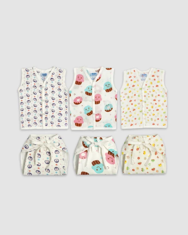 Penguin & Cupcake Jablas and Nappies Combo Pack of 3