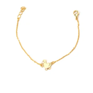 Golden Duck Charm Bracelet