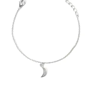 braclets silver half moon 1.7