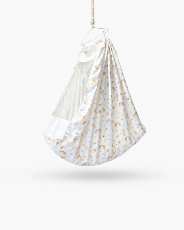 Baby Cradle Bed Choco Sky